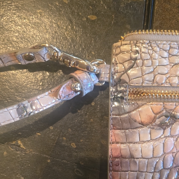 Brahmin Multicolor Crocodile Embossed Wristlet - Picture 4 of 7